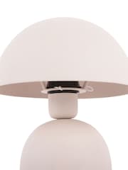 Leitmotiv Warm Grey Boaz Textured Table Lamp - Image 4 of 4