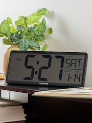 Karlsson Black Retro Wall/Table Clock - Image 1 of 2