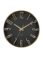 Karlsson Metallic Black Elevated Glam Wall Clock - Image 2 of 3