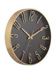 Karlsson Metallic Black Elevated Glam Wall Clock - Image 3 of 3