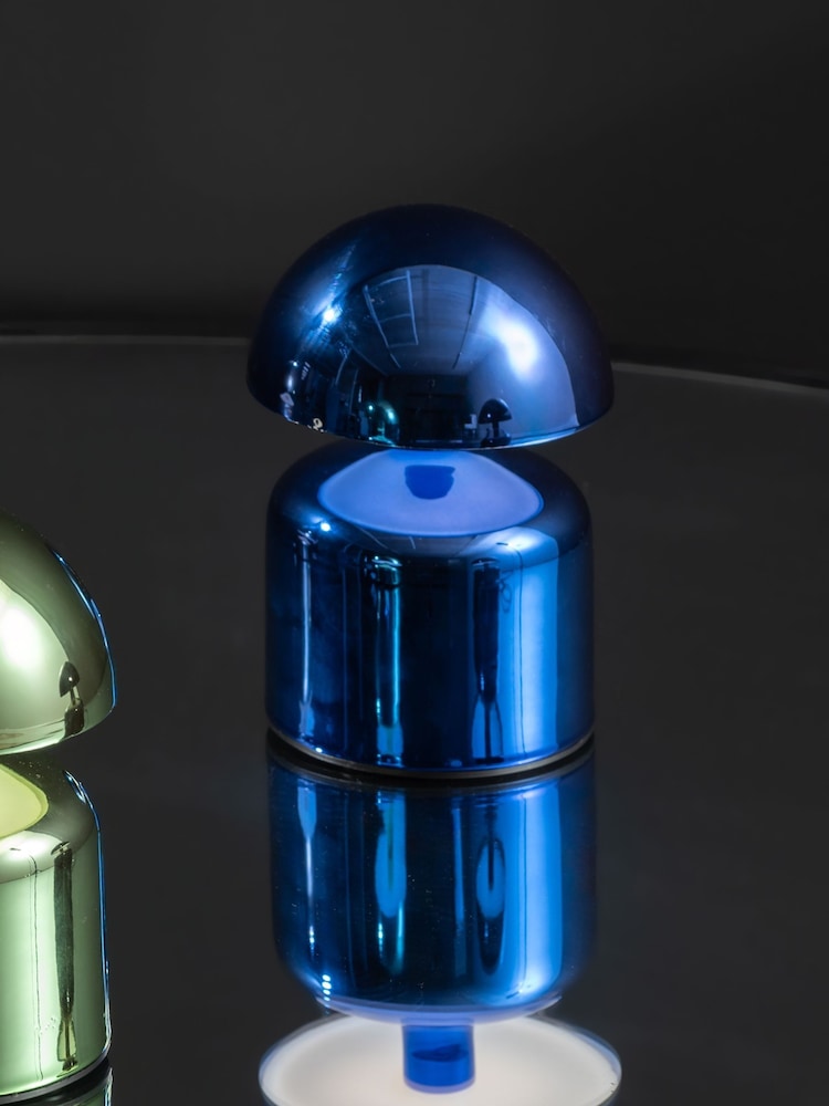 Leitmotiv Dark Blue Plated Impetu LED Table Lamp - Image 1 of 5
