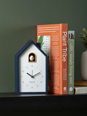 Karlsson Dark Blue Modern Cuckoo Alarm Clock - Image 1 of 5
