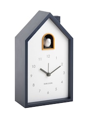 Karlsson Dark Blue Modern Cuckoo Alarm Clock - Image 3 of 5