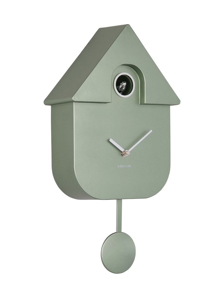 Karlsson Jungle Green Modern Cuckoo Wall Clock - Image 2 of 5
