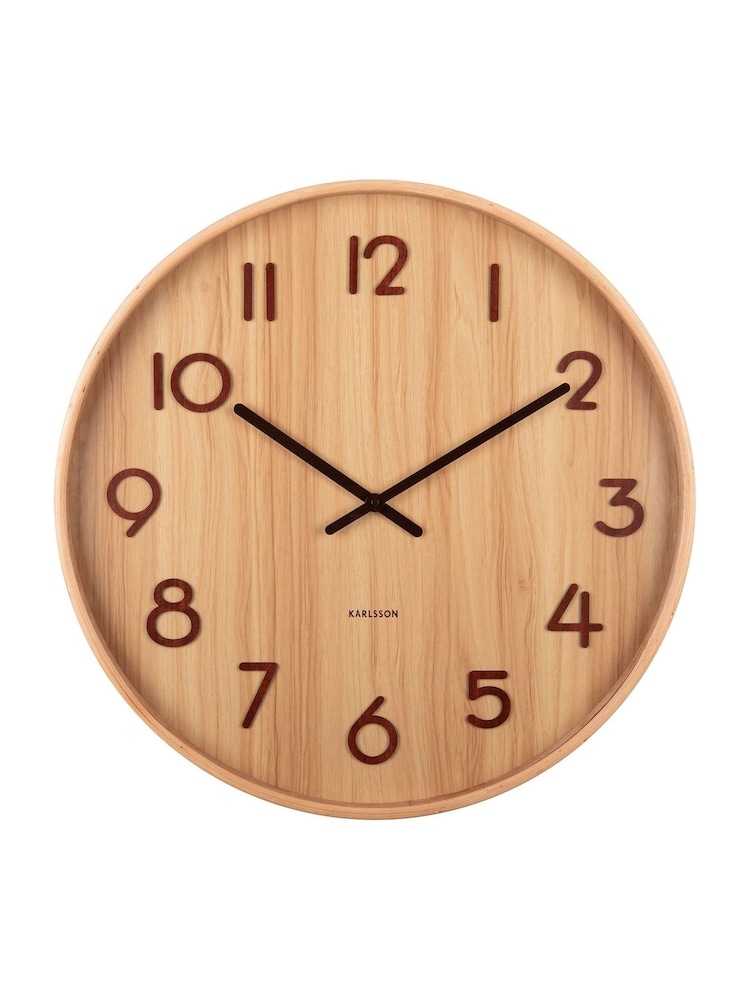 Karlsson Light Wood Pure Large Wall Clock - Image 2 of 3