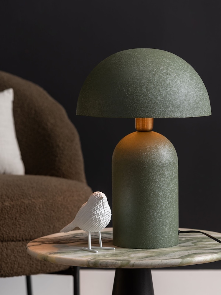 Leitmotiv Jungle Green Boaz Large Textured Table Lamp - Image 1 of 3
