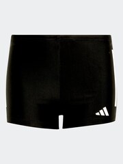 adidas Black/White 3-Stripes Swim Boxers Kids - Image 1 of 5