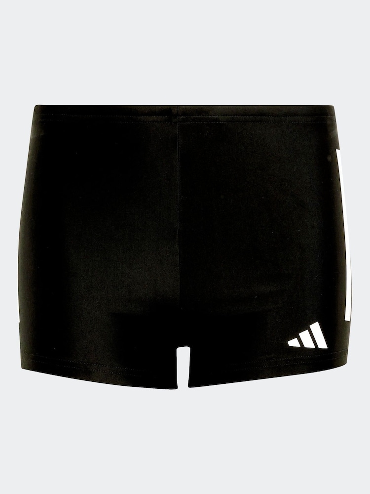adidas Black/White 3-Stripes Swim Boxers Kids - Image 1 of 5