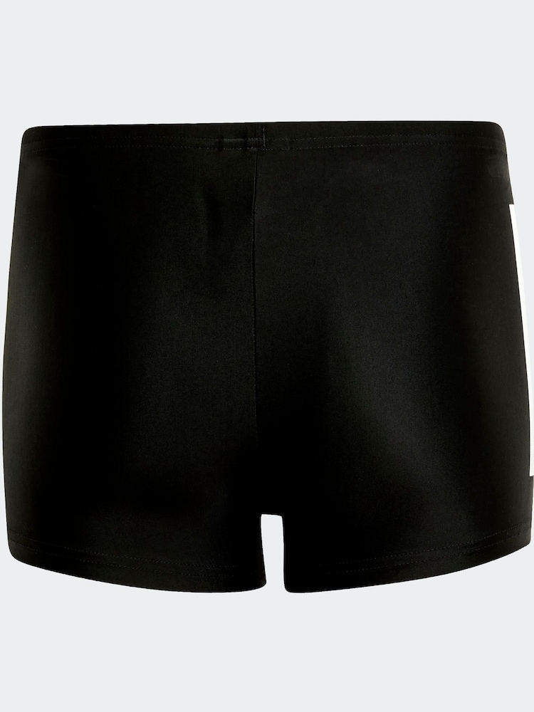 adidas Black/White 3-Stripes Swim Boxers Kids - Image 2 of 5