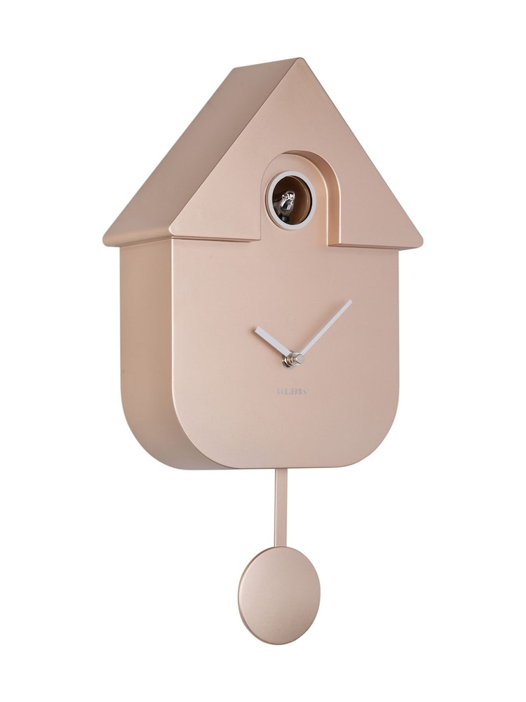 Karlsson Metallic Rose Gold Modern Cuckoo Wall Clock - Image 2 of 5