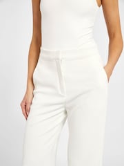 Because Of Alice White Effortless Wide Leg Trousers - Image 6 of 6