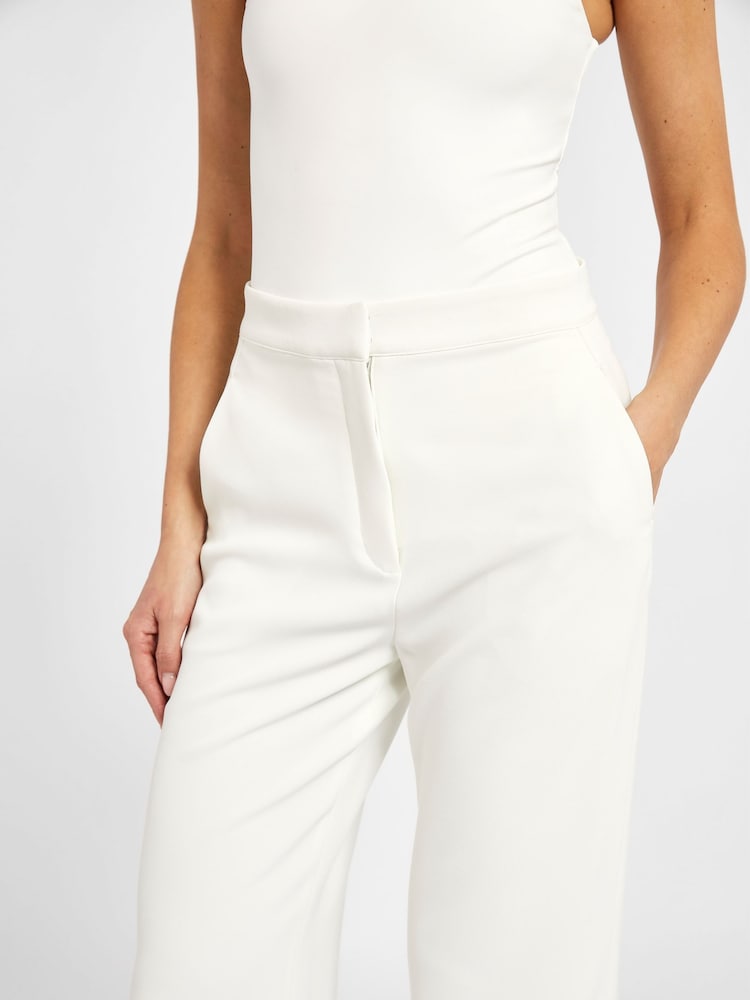 Because Of Alice White Effortless Wide Leg Trousers - Image 6 of 6