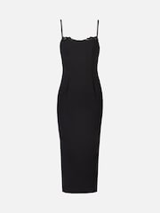 Because Of Alice Black Tailored Bustier Maxi Dress - Image 7 of 7