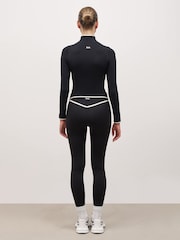 Because Of Alice Black Base Contrast Trim Zip Up Jacket - Image 2 of 6