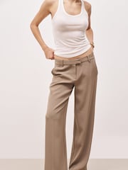 Because Of Alice Brown Mid Rise Wide Leg Trousers - Image 2 of 7