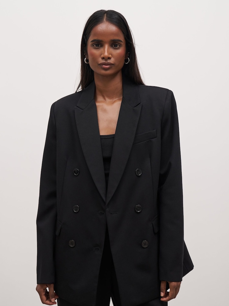 Because Of Alice Black Formal Double Breasted Blazer - Image 1 of 6
