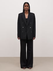 Because Of Alice Black Formal Double Breasted Blazer - Image 3 of 6