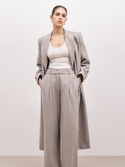Because Of Alice Herringbone Wide Leg Trousers - Image 5 of 7