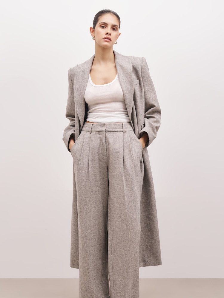 Because Of Alice Herringbone Wide Leg Trousers - Image 5 of 7