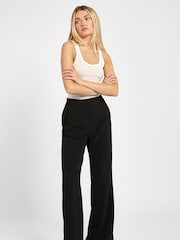 Because Of Alice Black Effortless Wide Leg Trousers - Image 1 of 6