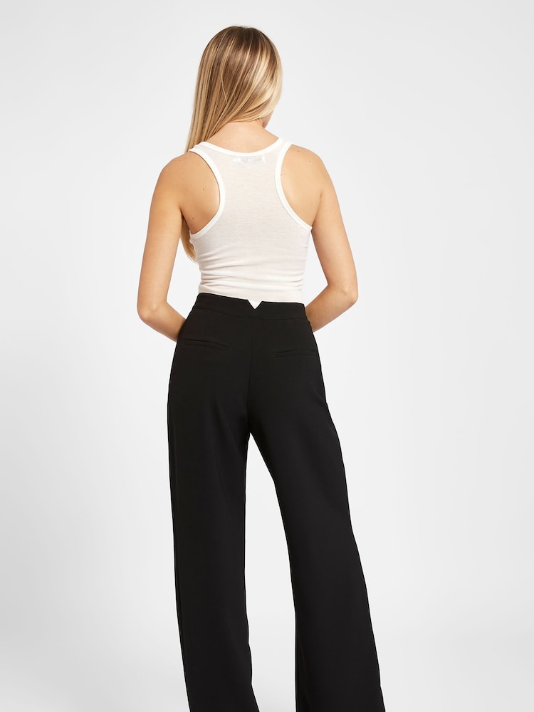 Because Of Alice Black Effortless Wide Leg Trousers - Image 2 of 6