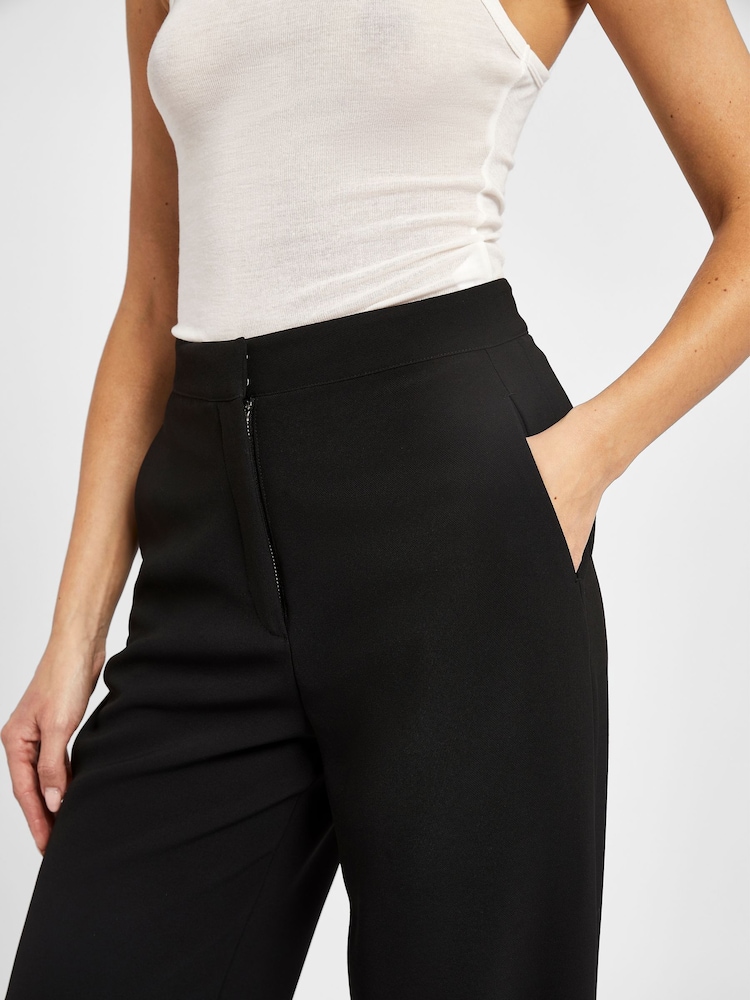 Because Of Alice Black Effortless Wide Leg Trousers - Image 6 of 6