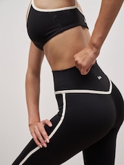 Because Of Alice Black Base Contrast Trim Leggings - Image 4 of 5