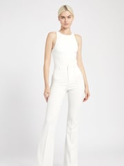 Because Of Alice White Wide Leg Suit Trousers - Image 1 of 5