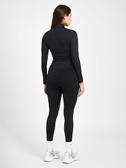 Because Of Alice Black Chrome Base Contrast Trim Zip Up Jacket - Image 2 of 6