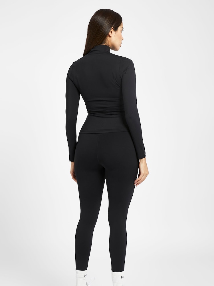 Because Of Alice Black Chrome Base Contrast Trim Zip Up Jacket - Image 2 of 6