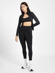 Because Of Alice Black Chrome Base Contrast Trim Zip Up Jacket - Image 3 of 6