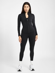 Because Of Alice Black Chrome Base Contrast Trim Zip Up Jacket - Image 4 of 6