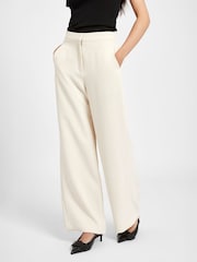 Because Of Alice Cream Effortless Wide Leg Trousers - Image 1 of 6