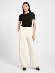 Because Of Alice Cream Effortless Wide Leg Trousers - Image 4 of 6