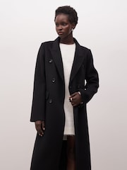 Because Of Alice Black Double Faced Wool Dinner Coat - Image 2 of 7