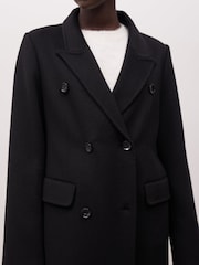 Because Of Alice Black Double Faced Wool Dinner Coat - Image 6 of 7