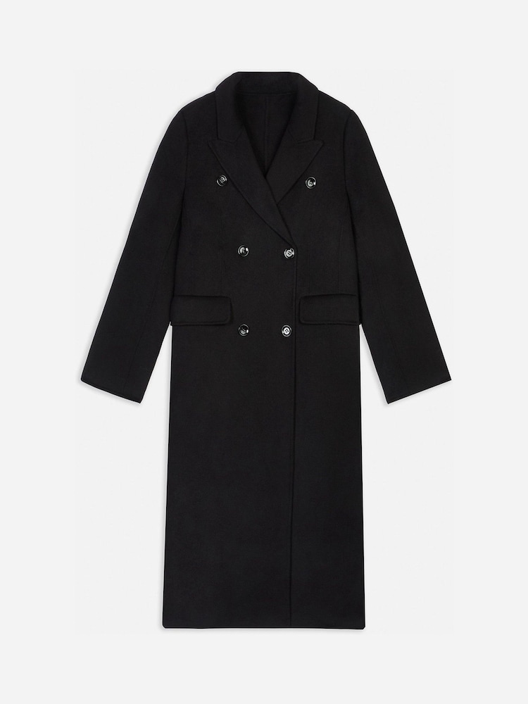 Because Of Alice Black Double Faced Wool Dinner Coat - Image 7 of 7