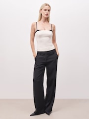 Because Of Alice Cream Tailored Bra Detail Bustier - Image 3 of 6