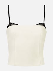 Because Of Alice Cream Tailored Bra Detail Bustier - Image 6 of 6
