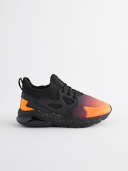 Orange/Black Wide Fit (G) Pull On Trainers - Image 2 of 6
