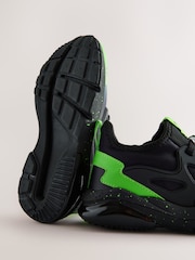 Negro/verde - Zapatillas de deporte de Minecraft con cordones elásticos - Imagen 4 de 5