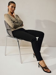 أسود - Skinny Sculpting Military Trousers - صورة 1 من 9