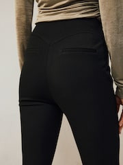 أسود - Skinny Sculpting Military Trousers - صورة 5 من 9