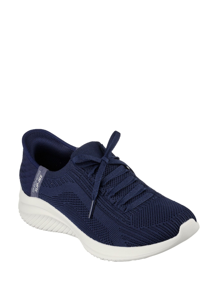 Skechers Blue Wide Fit Ultra Flex 3.0 Brilliant Trainers - Image 2 of 3