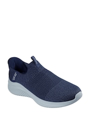 Skechers Blue Wide Fit Ultra Flex 3.0 Nezzo Trainers - Image 3 of 5