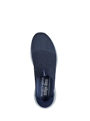 Skechers Blue Wide Fit Ultra Flex 3.0 Nezzo Trainers - Image 4 of 5