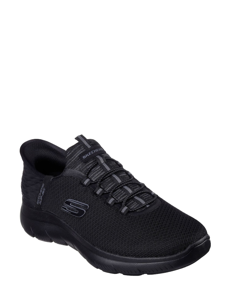 Skechers Black Wide Fit Summits High Range Trainers - Image 1 of 5 Skechers Black Wide Fit Summits High Range Trainers - Image 1 of 5