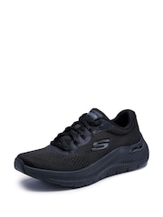 Skechers Black Arch Fit 2.0 Big League Wide Fit Trainers - Image 4 of 6