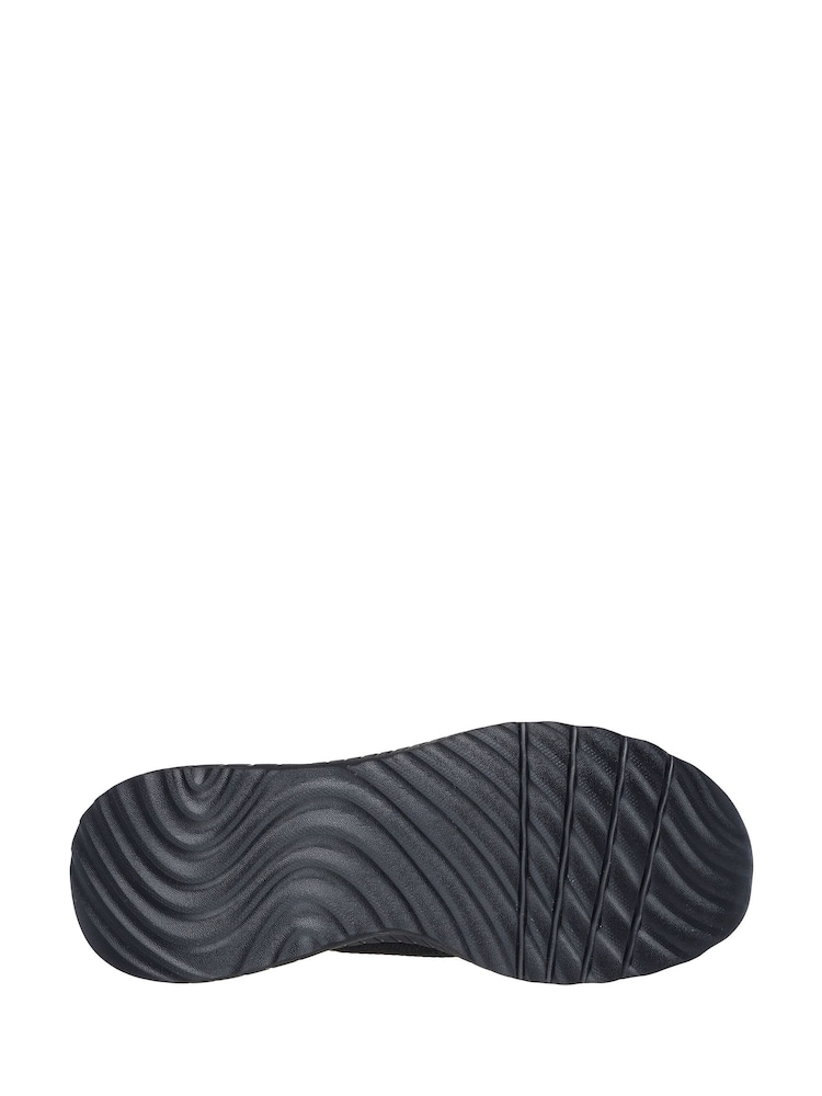Skechers All Black Wide Fit Slip In BOBS Sport Squad Chaos Trainers - Image 5 of 5 Skechers All Black Wide Fit Slip In BOBS Sport Squad Chaos Trainers - Image 5 of 5