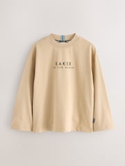 Grey/Stone/Blue - Baker by Ted Baker Cotton Long Sleeve T-Shirts 3 Pack - Slika 3 iz 5